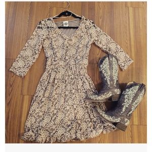 Western lace dress